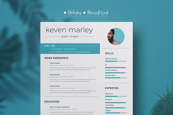 Resumedesign in Resume Templates - product preview 3
