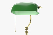 Old style lamp with green dome
