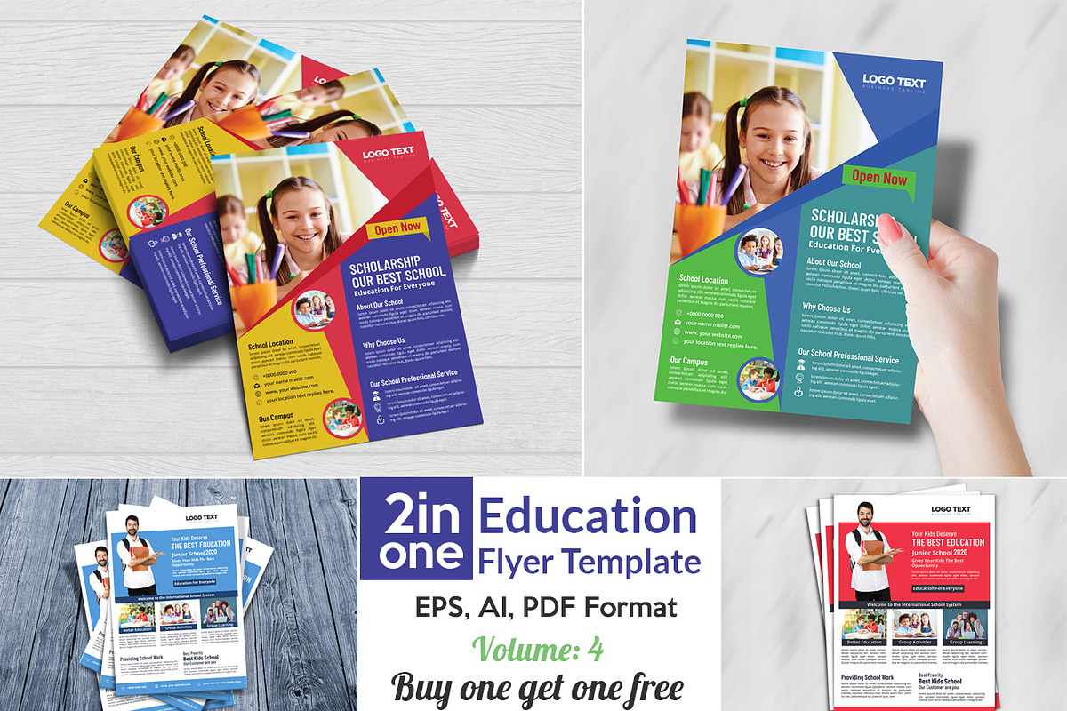 Education flyers Template in Flyer Templates - product preview 8