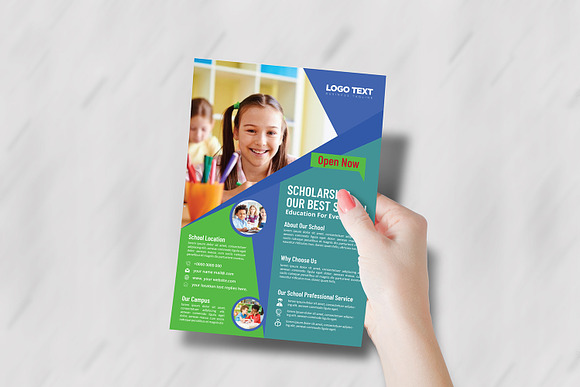 Education flyers Template in Flyer Templates - product preview 5