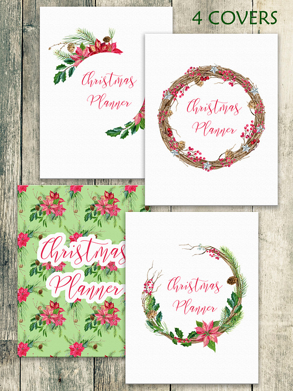 Christmas planner Letter size PDF in Stationery Templates - product preview 5