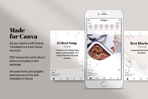 Instagram Puzzle grid CANVA Template in Instagram Templates - product preview 3