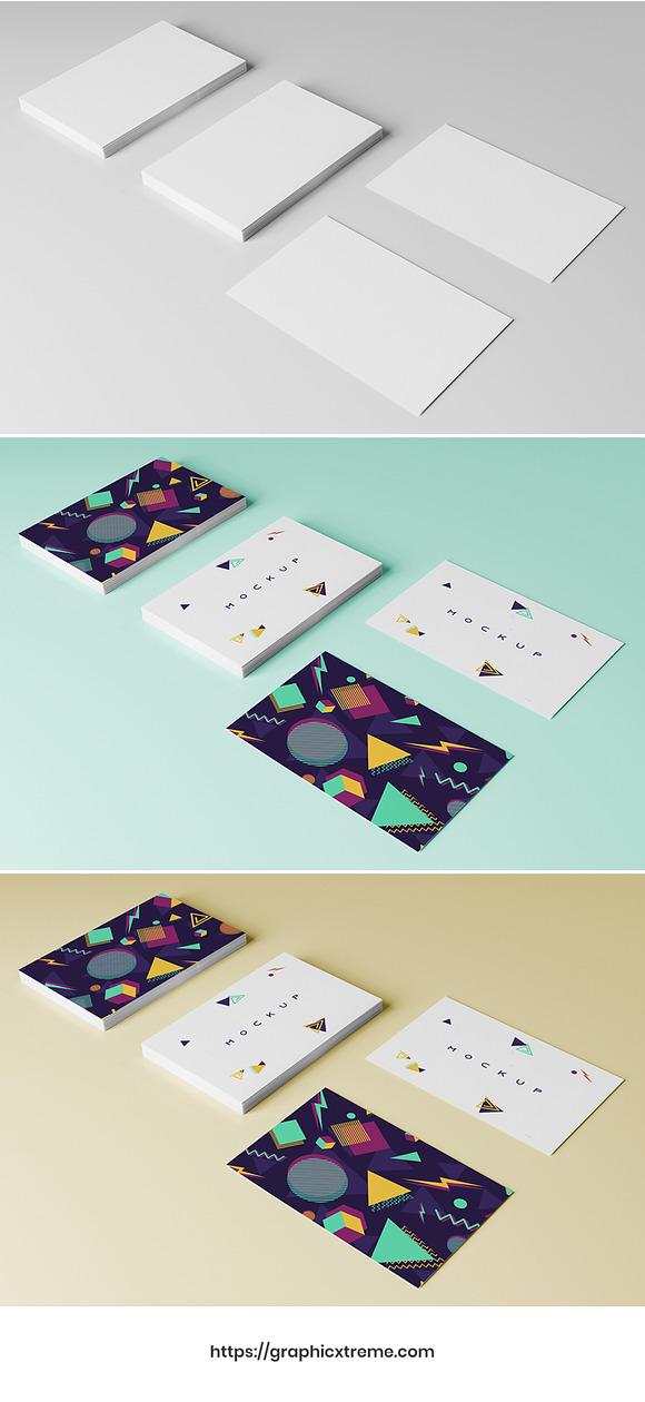 Realistic Business Card Mockups in Product Mockups - product preview 1