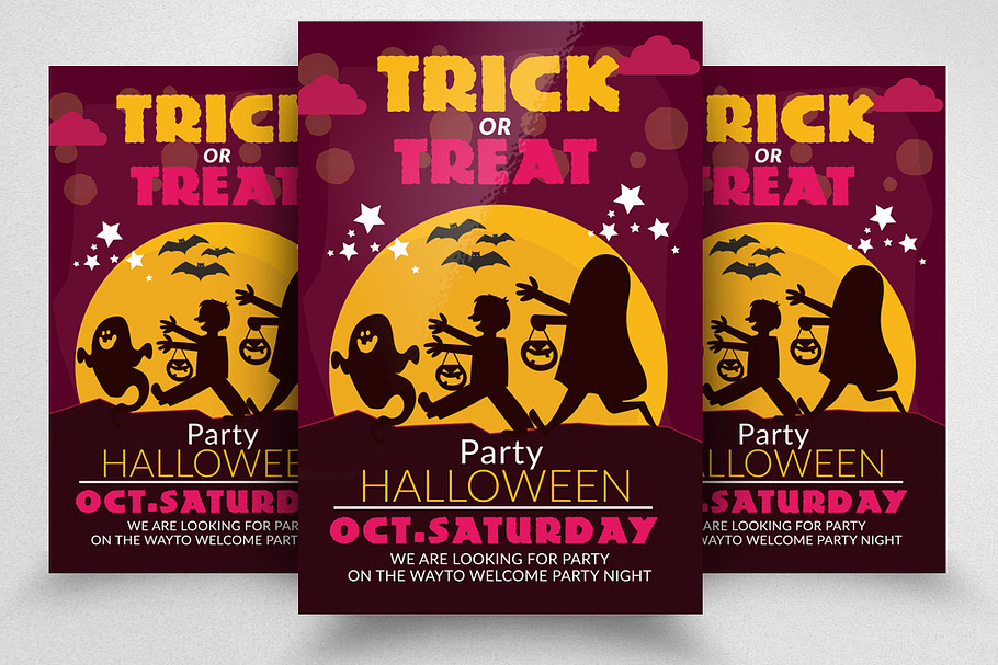 Halloween Trick or Treat Night Flyer in Flyer Templates - product preview 8