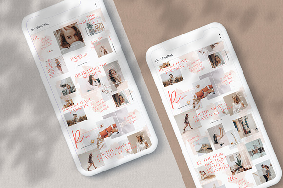 #InstaGrid 9 Watercolor Canva Puzzle in Instagram Templates - product preview 6