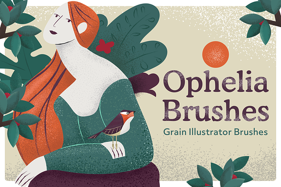 Ophelia Grain Vector Brushes in Add-Ons - product preview 1