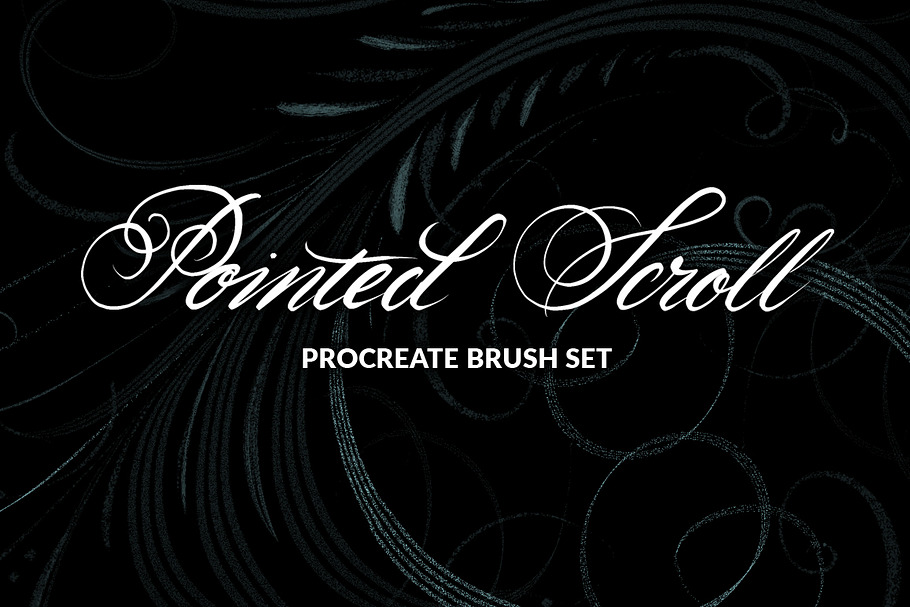 Pointed Scroll Procreate Brush Set