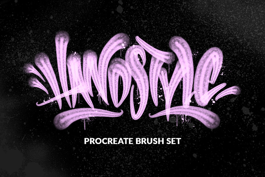 Handstyle Graff Procreate Brush Set in Add-Ons - product preview 8