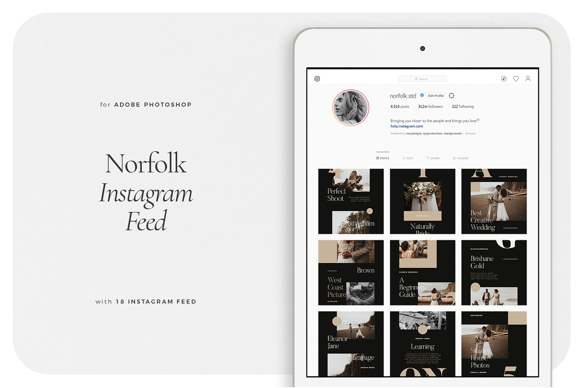 NORFOLK Instagram Feed in Instagram Templates - product preview 8