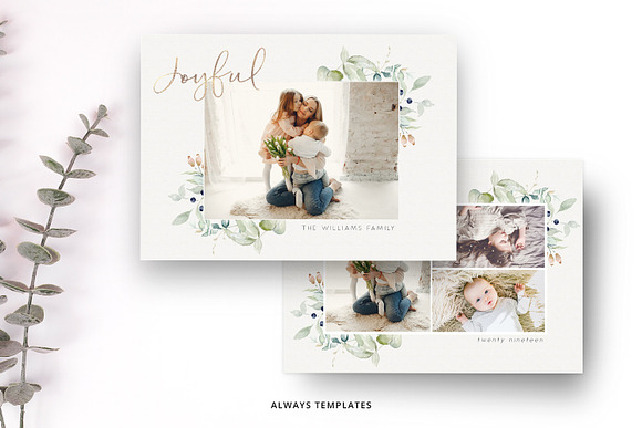 Christmas Card Bundle in Card Templates - product preview 1
