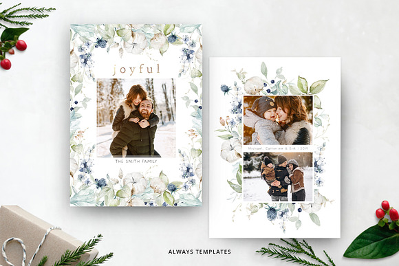 Christmas Card Bundle in Card Templates - product preview 2