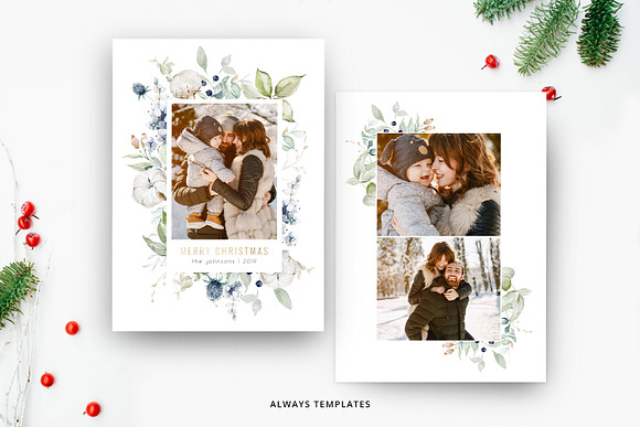 Christmas Card Bundle in Card Templates - product preview 8