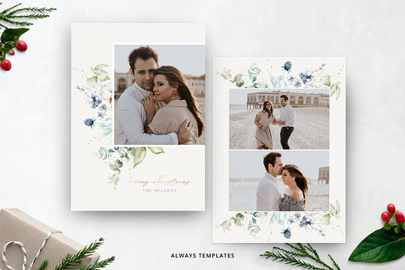 Christmas Card Bundle in Card Templates - product preview 10