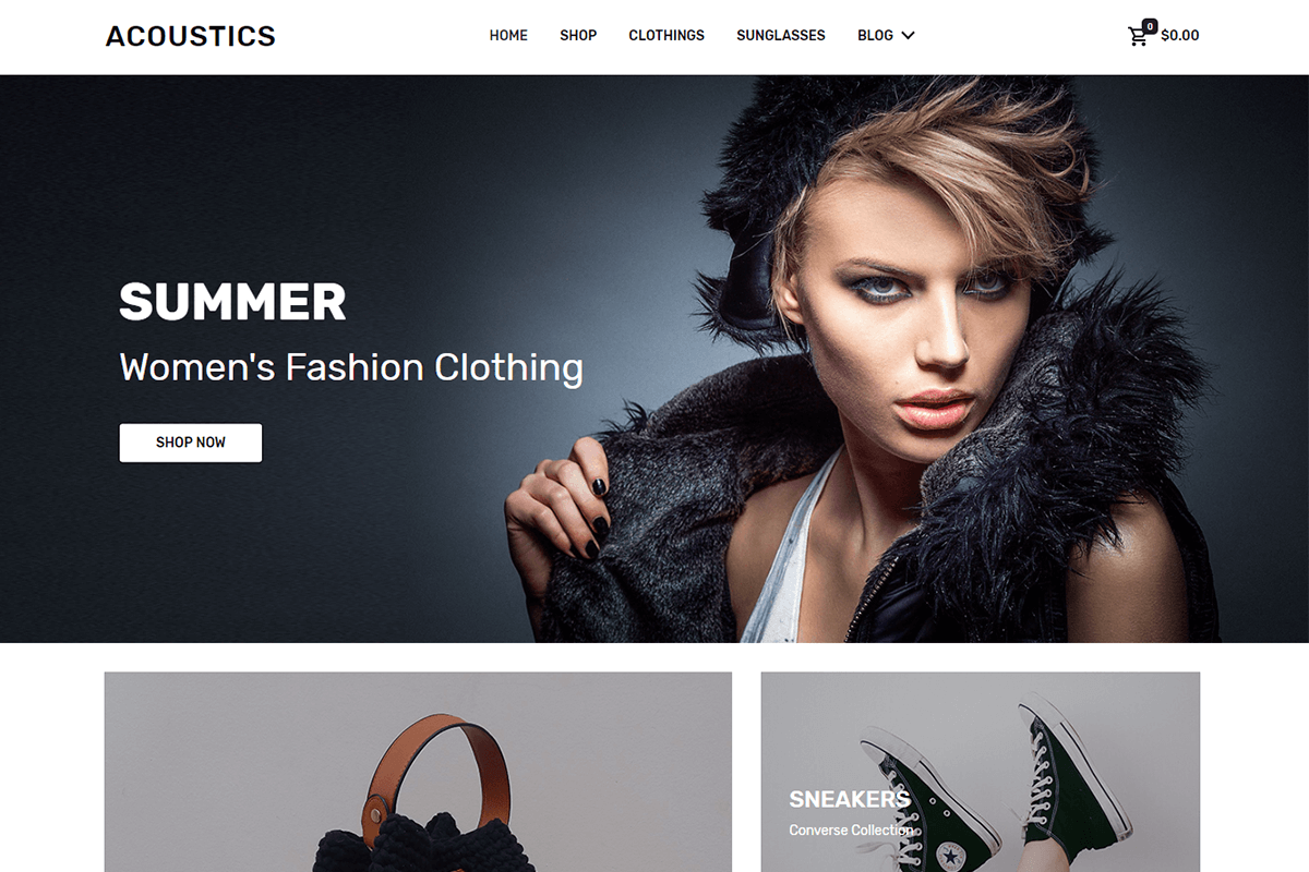 Acoustic - Free WooCommerce Theme in WordPress Commerce Themes - product preview 8