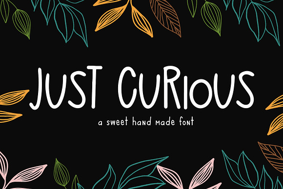 Just Curious Handmade Font in Display Fonts - product preview 9
