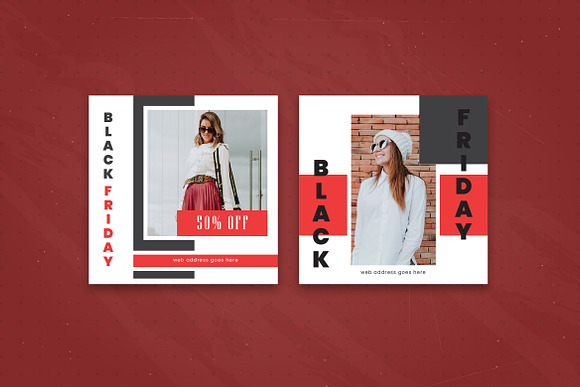 BLACK FRIDAY SOCIAL MEDIA PACK in Instagram Templates - product preview 2