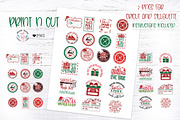 Christmas Santa Stamp Stickers