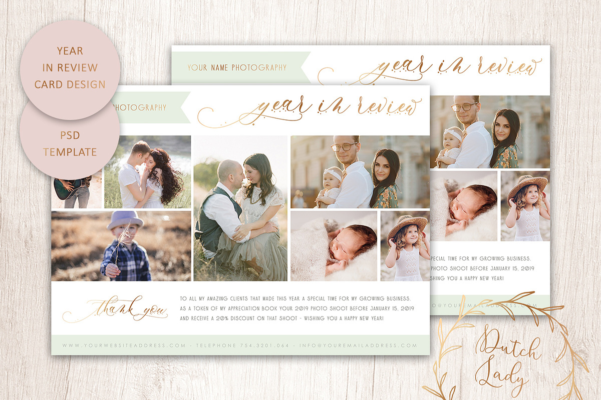 PSD Year In Review Card Template #1 in Card Templates - product preview 8