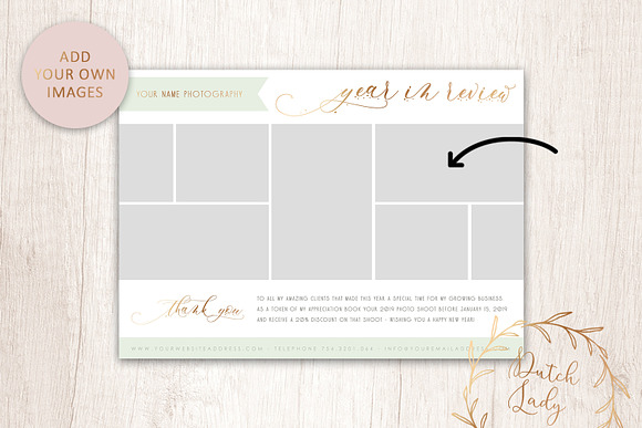 PSD Year In Review Card Template #1 in Card Templates - product preview 1
