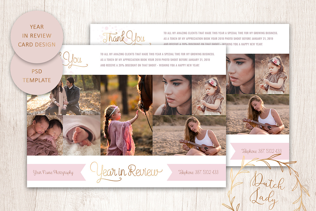 PSD Year In Review Card Template #4 in Card Templates - product preview 8