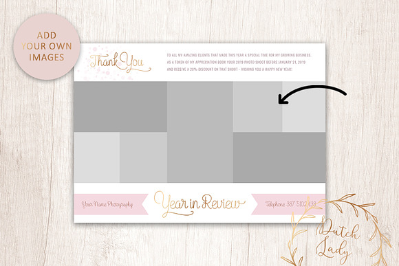 PSD Year In Review Card Template #4 in Card Templates - product preview 1