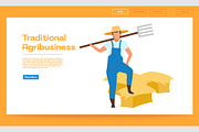 Traditional agribusiness webpage