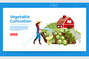Vegetable cultivation landing page