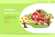 Summer farmhouse landing page