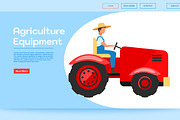 Agriculture equipment landing page