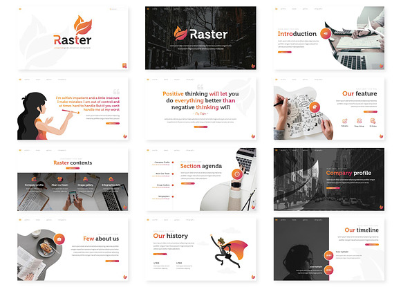 Raster - Keynote Template in Keynote Templates - product preview 1