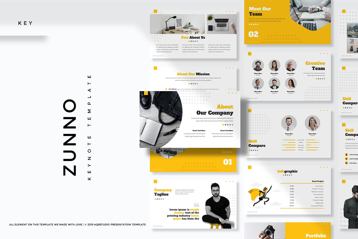 Zunno - Keynote Template in Keynote Templates - product preview 8