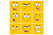 Yellow Face With Expression