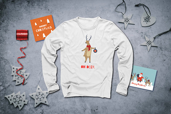 Christmas Reindeer Deer Collection in Graphics - product preview 3