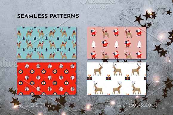 Christmas Reindeer Deer Collection in Graphics - product preview 4