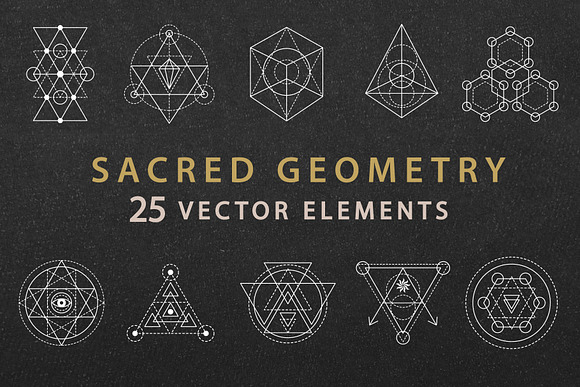 Sacred Geometry Elements & Patterns in Objects - product preview 11