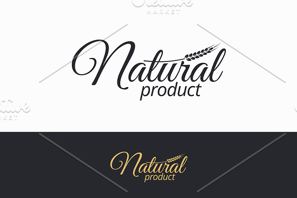 Natural product logo.