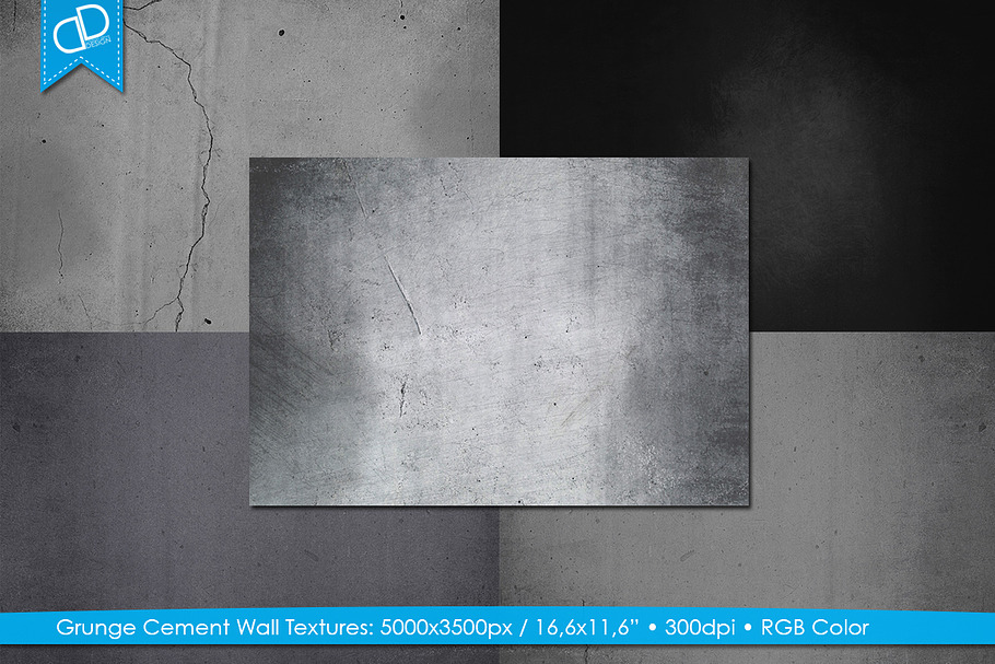 Grunge Cement Wall Textures in Textures - product preview 8