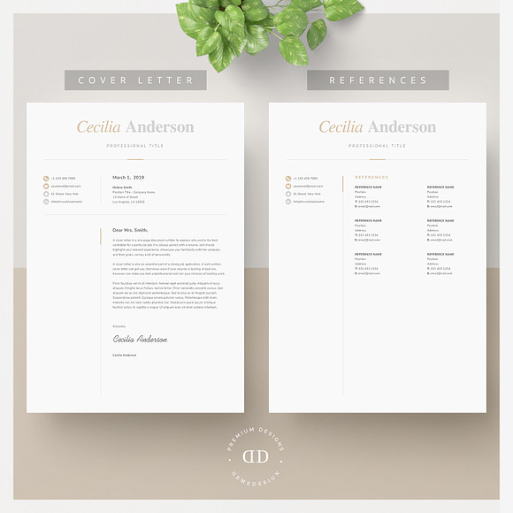 Modern 2 Page Resume Template in Resume Templates - product preview 2