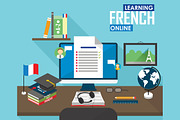 E-learning French language.
