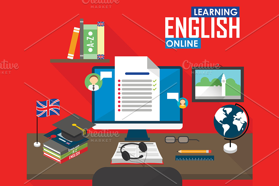 E-learning English language.