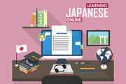 E-learning Japanese language.