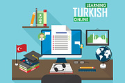 E-learning Turkish language.