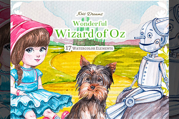 Wizard of Oz Part 1 Clipart Elements