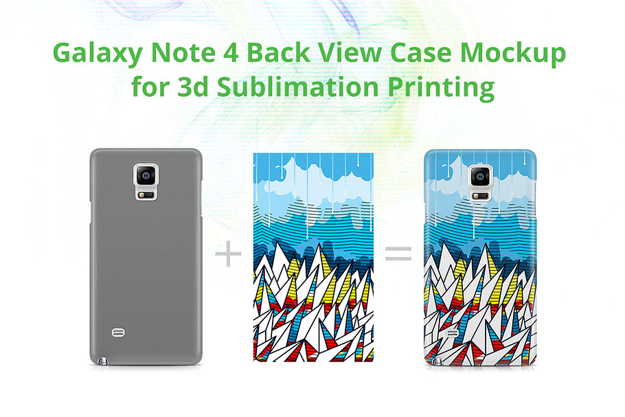 Galaxy Note 4 3d Case Design Mock-up in Product Mockups - product preview 8