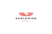 eagle wing bird logo vector icon