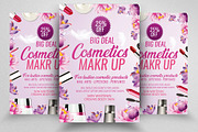 Cosmetics Big Discount Offer Flyer