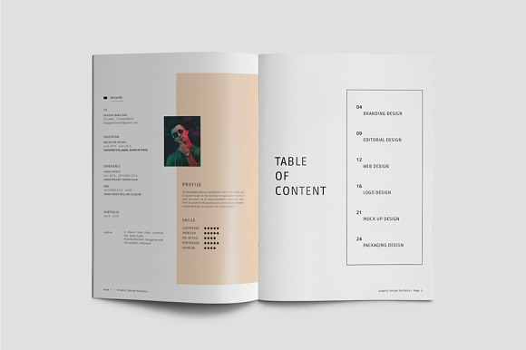 Portfolio Template in Brochure Templates - product preview 1