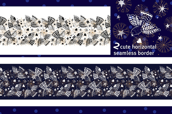 Christmas doves. in Illustrations - product preview 5