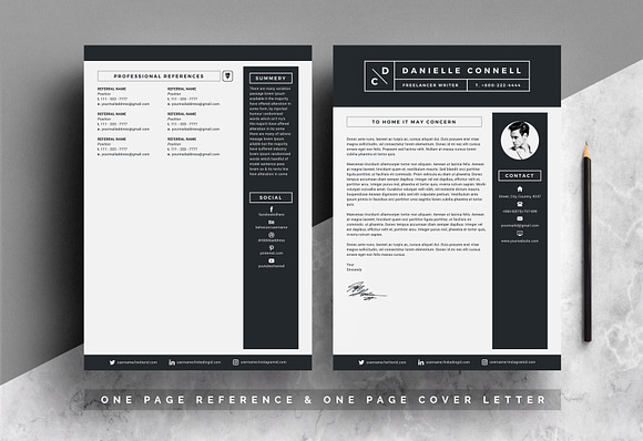 Resume Template | Word Cv in Resume Templates - product preview 2