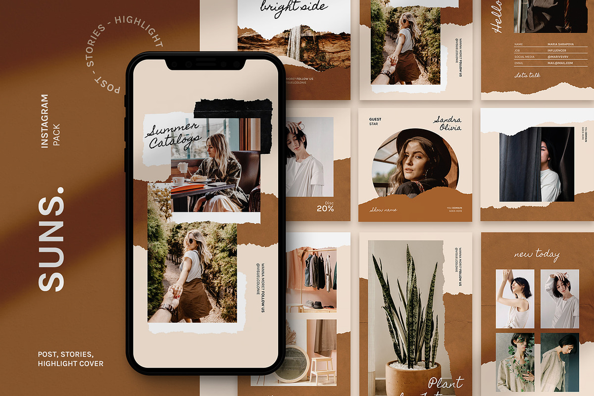 SUNS - Instagram Pack in Instagram Templates - product preview 8